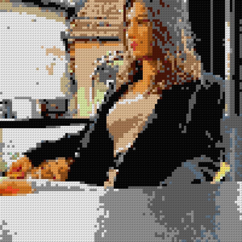 Custom Brick Mosaic