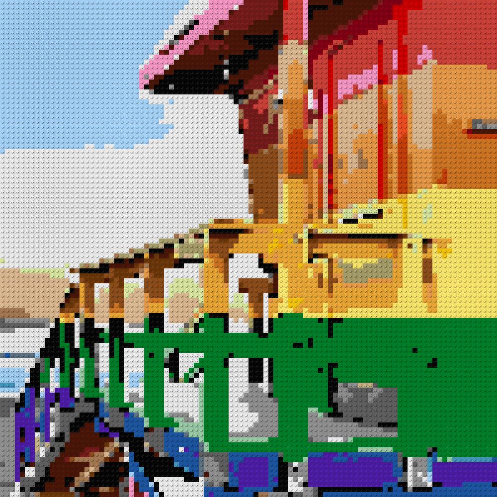 Custom Brick Mosaic