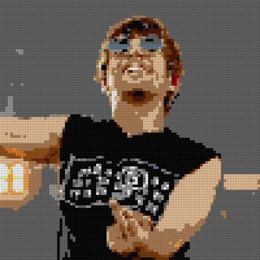 Custom Brick Mosaic