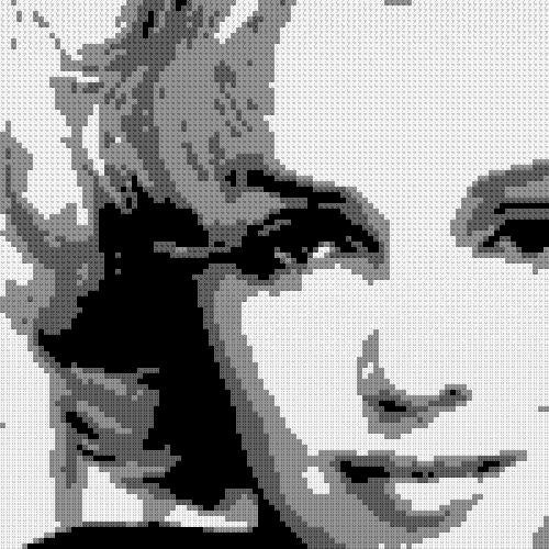 Marilyn BlackWhite 100x100