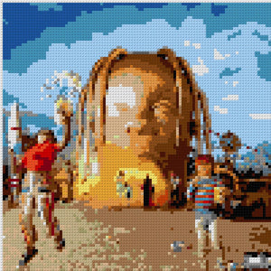 Custom Brick Mosaic