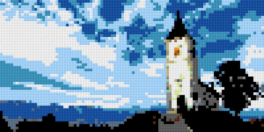 Custom Brick Mosaic