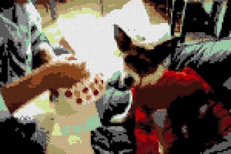 Custom Brick Mosaic