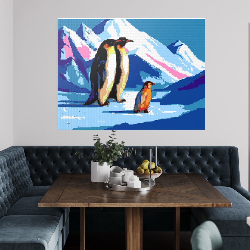 Happy Penguin Family