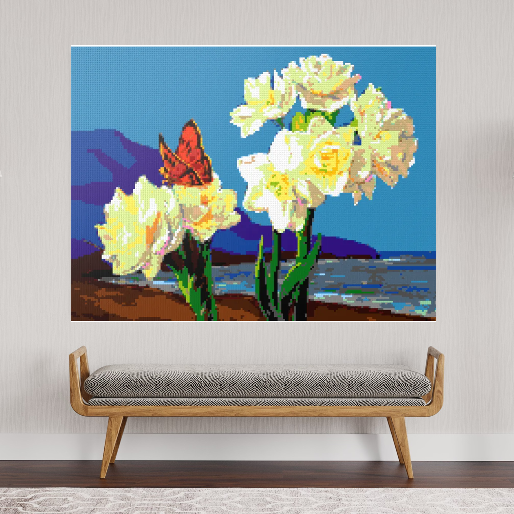 A Morning Greeting from Narcissus Flowers