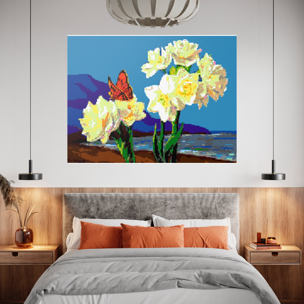 A Morning Greeting from Narcissus Flowers