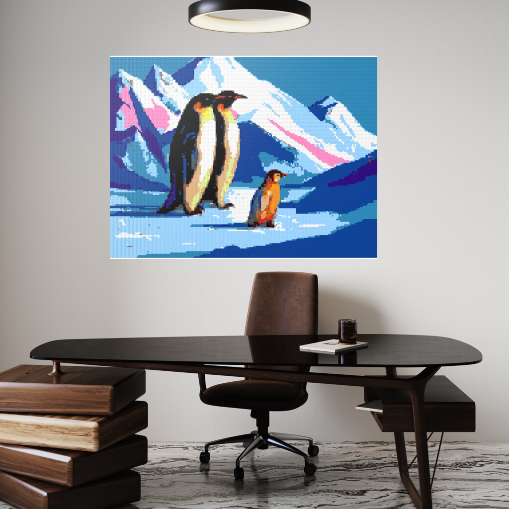 Happy Penguin Family