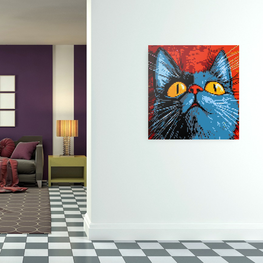Cat Toby mosaic