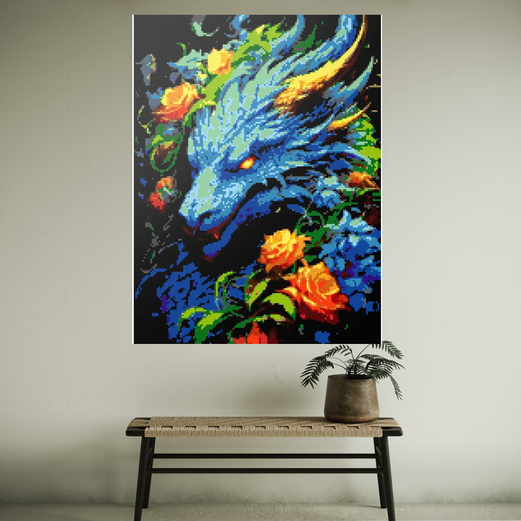 Blue Dragon mosaic