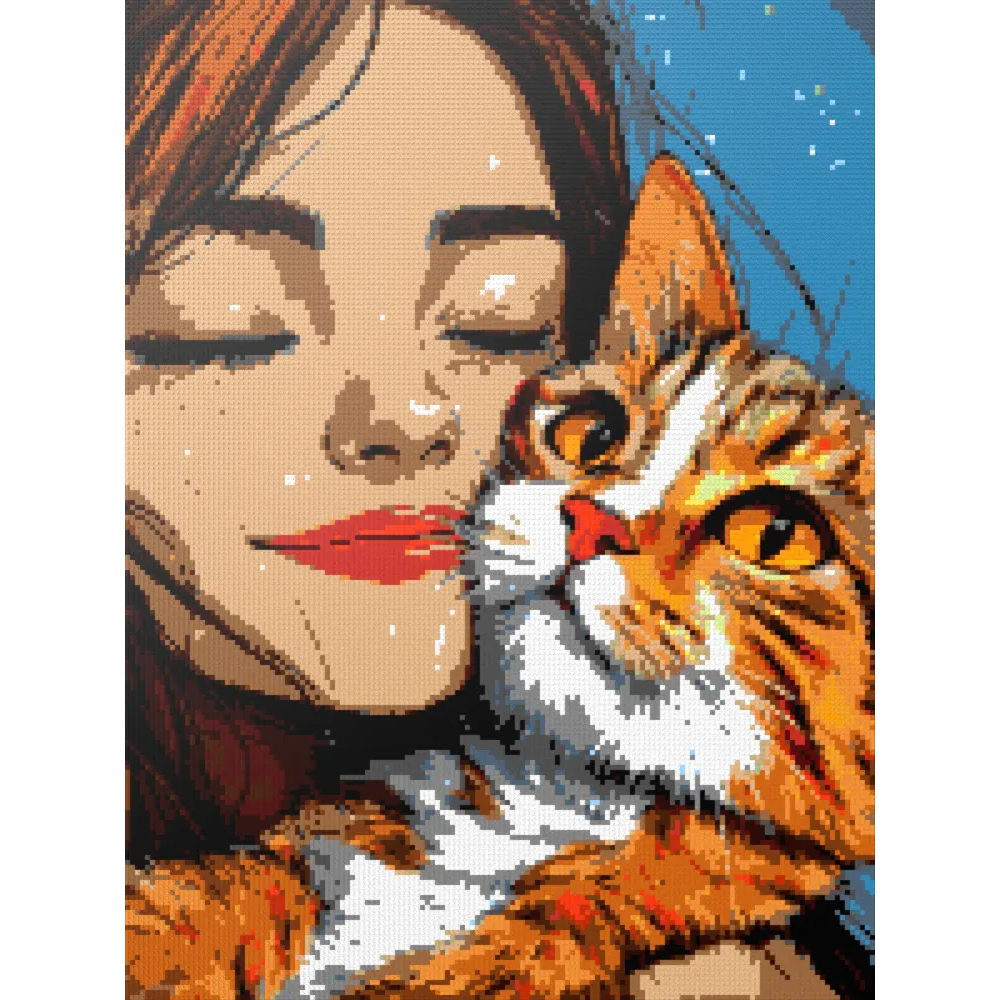 Cat's love mosaic