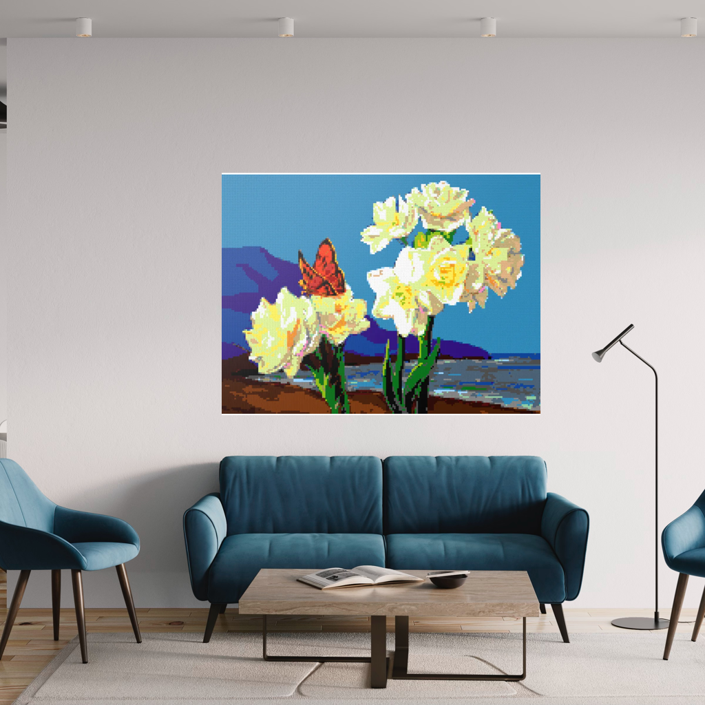 A Morning Greeting from Narcissus Flowers