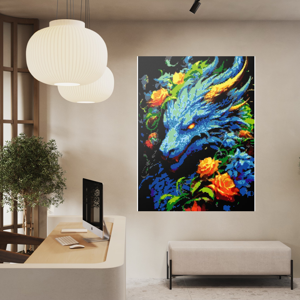 Blue Dragon mosaic