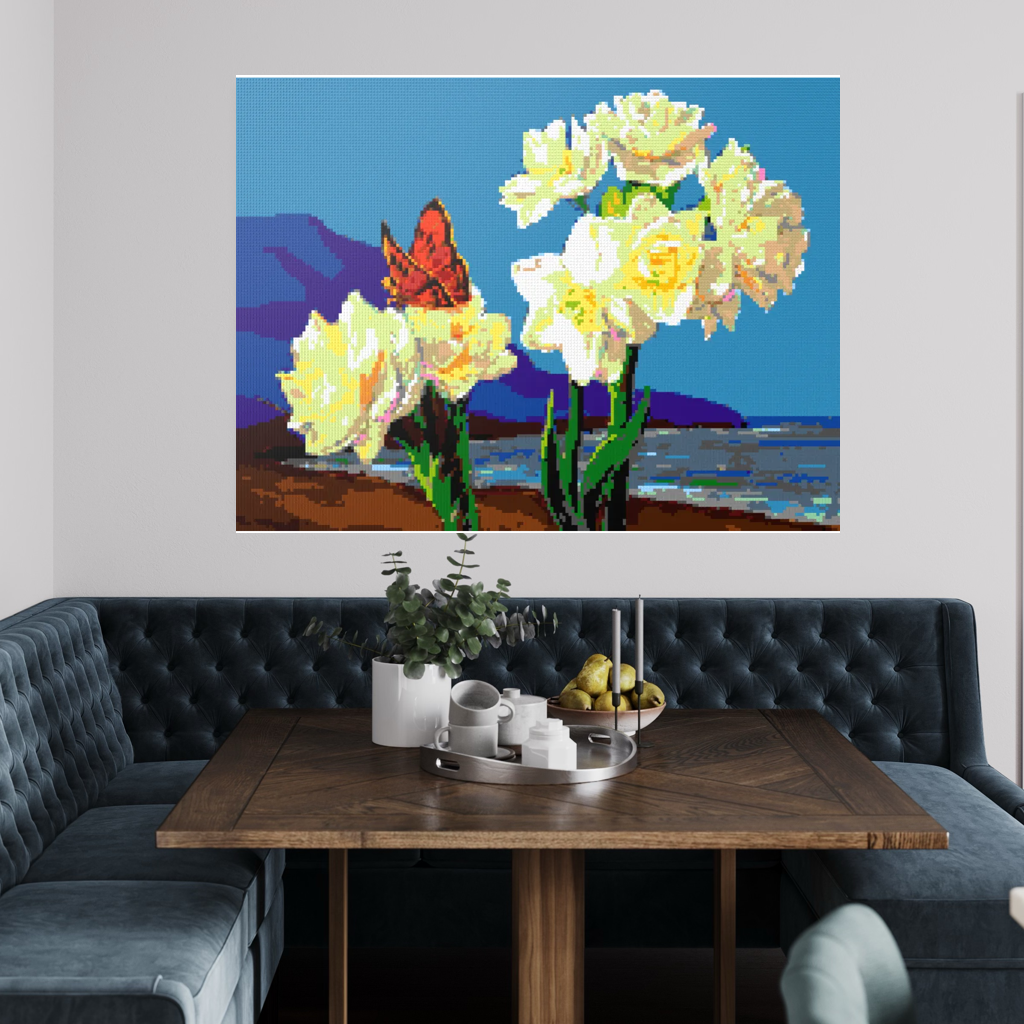 A Morning Greeting from Narcissus Flowers