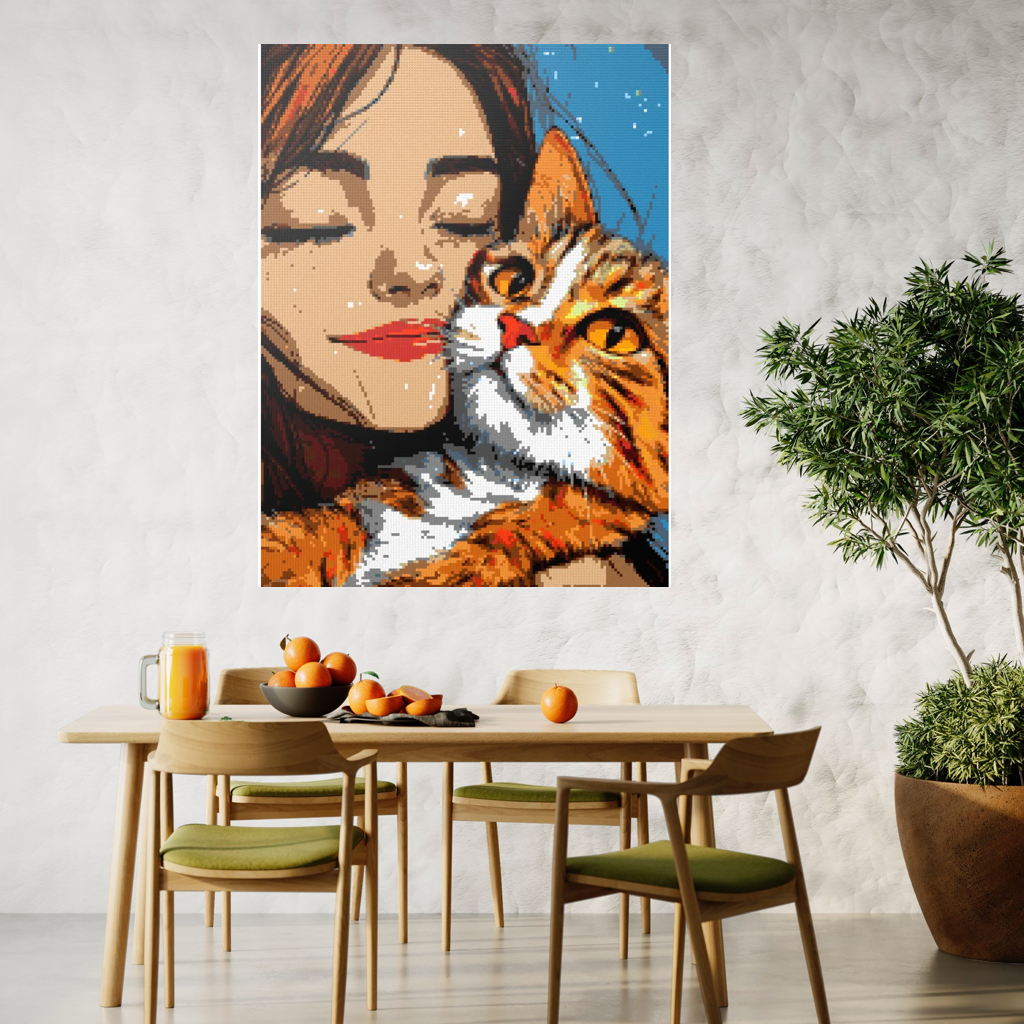Cat's love mosaic