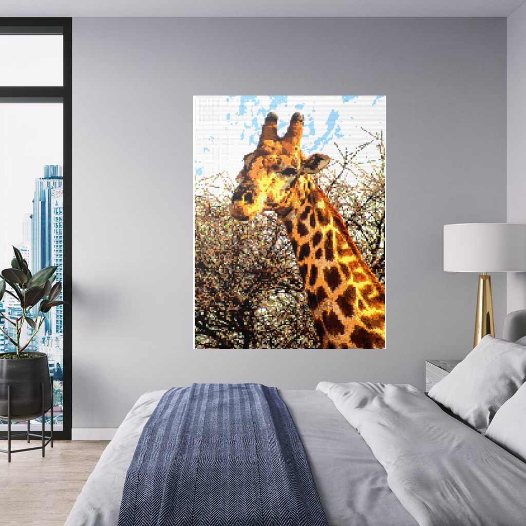 African Giraffe Portrait Large