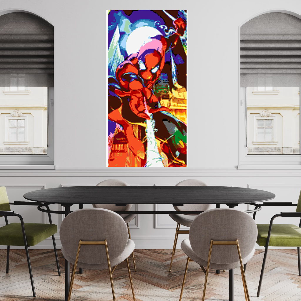 Spiderman Mosaic Interpretation