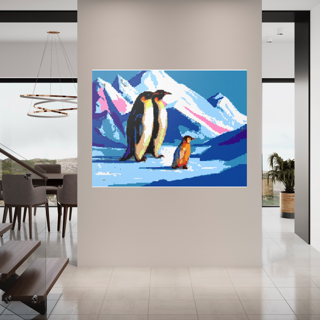 Happy Penguin Family