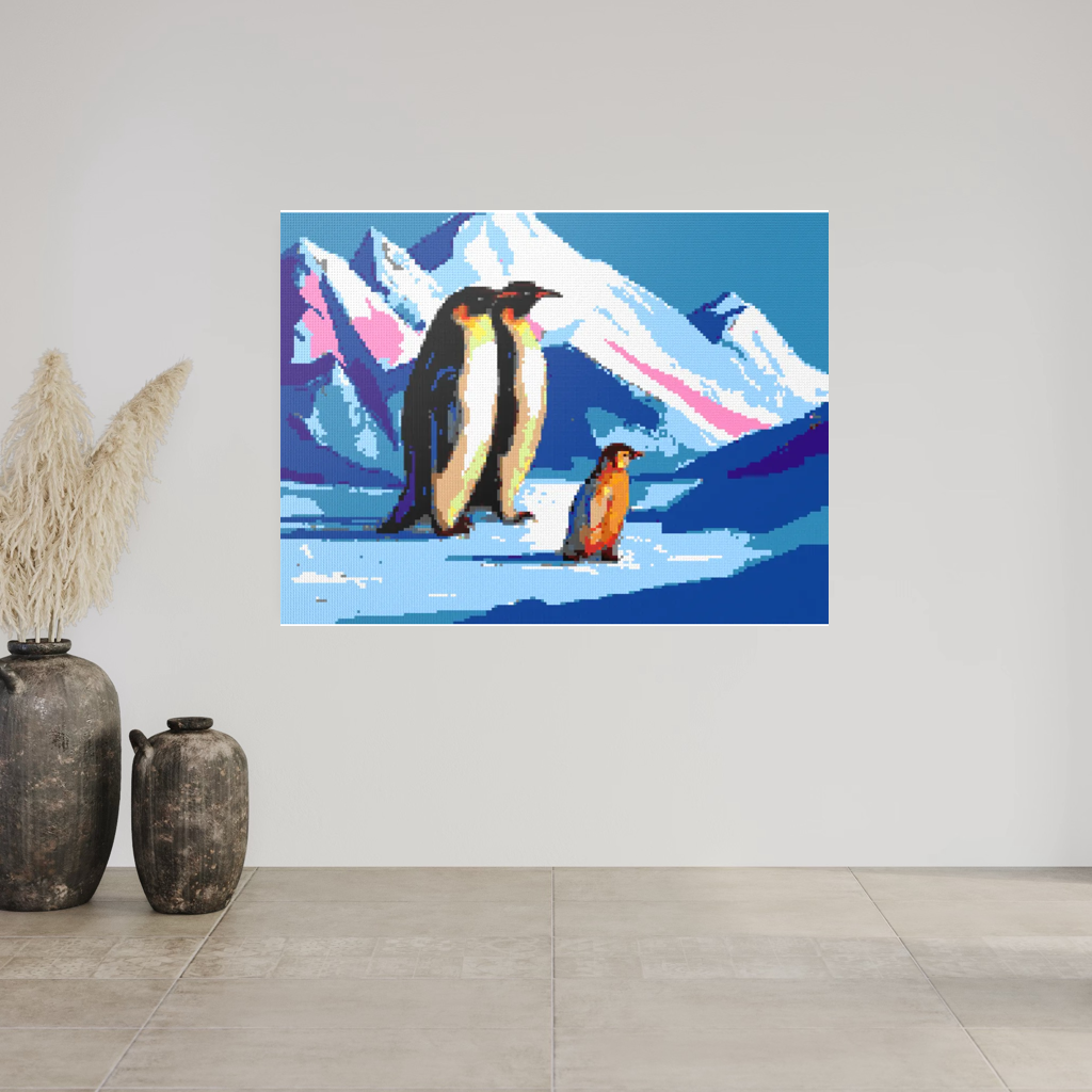 Happy Penguin Family