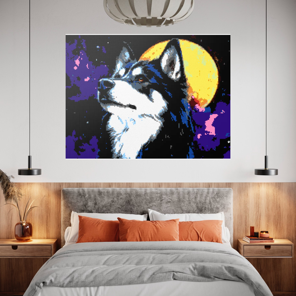 Dog Husky Wolfi mosaic