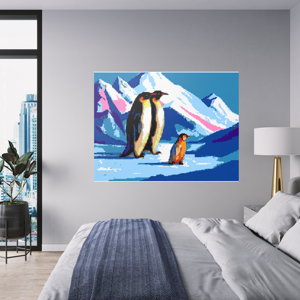 Happy Penguin Family