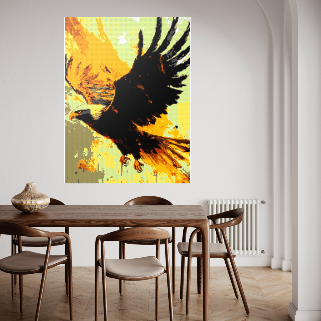 Eagle bird animal mosaic