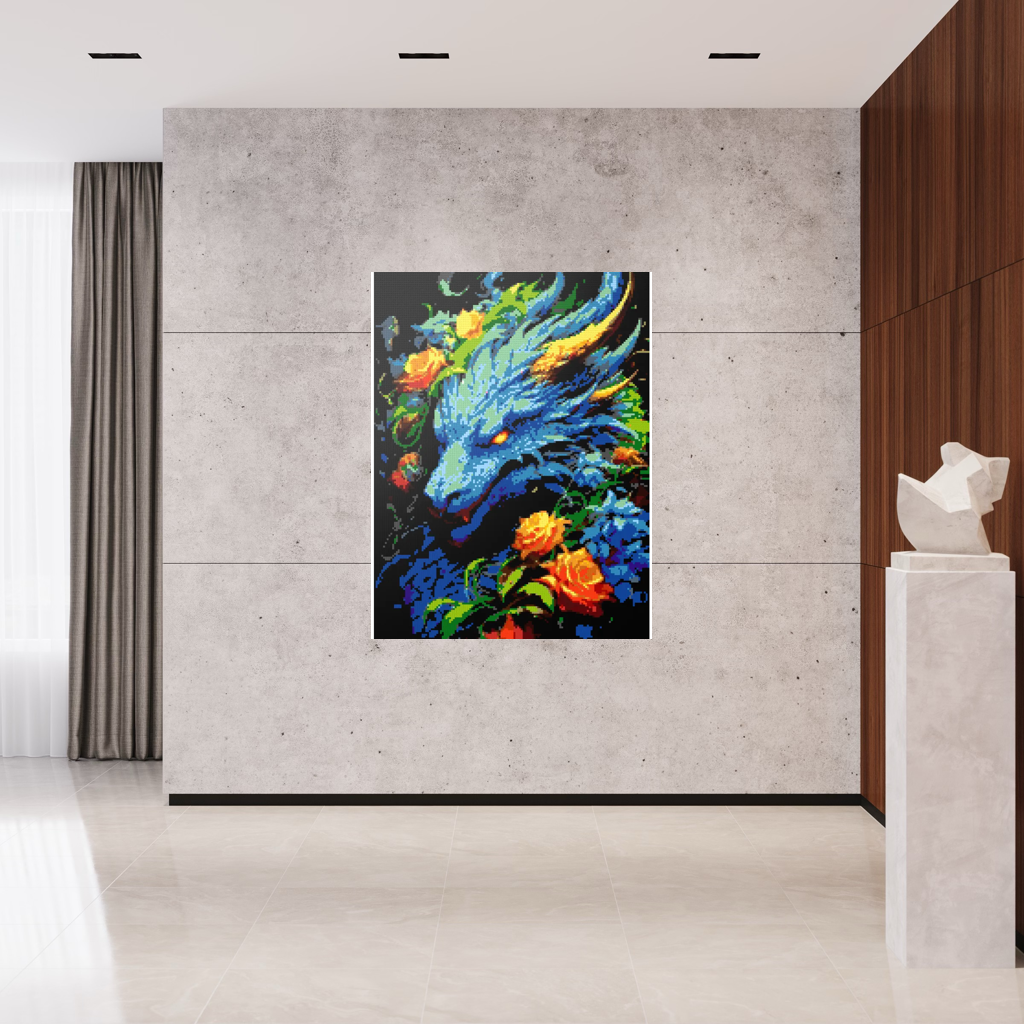 Blue Dragon mosaic