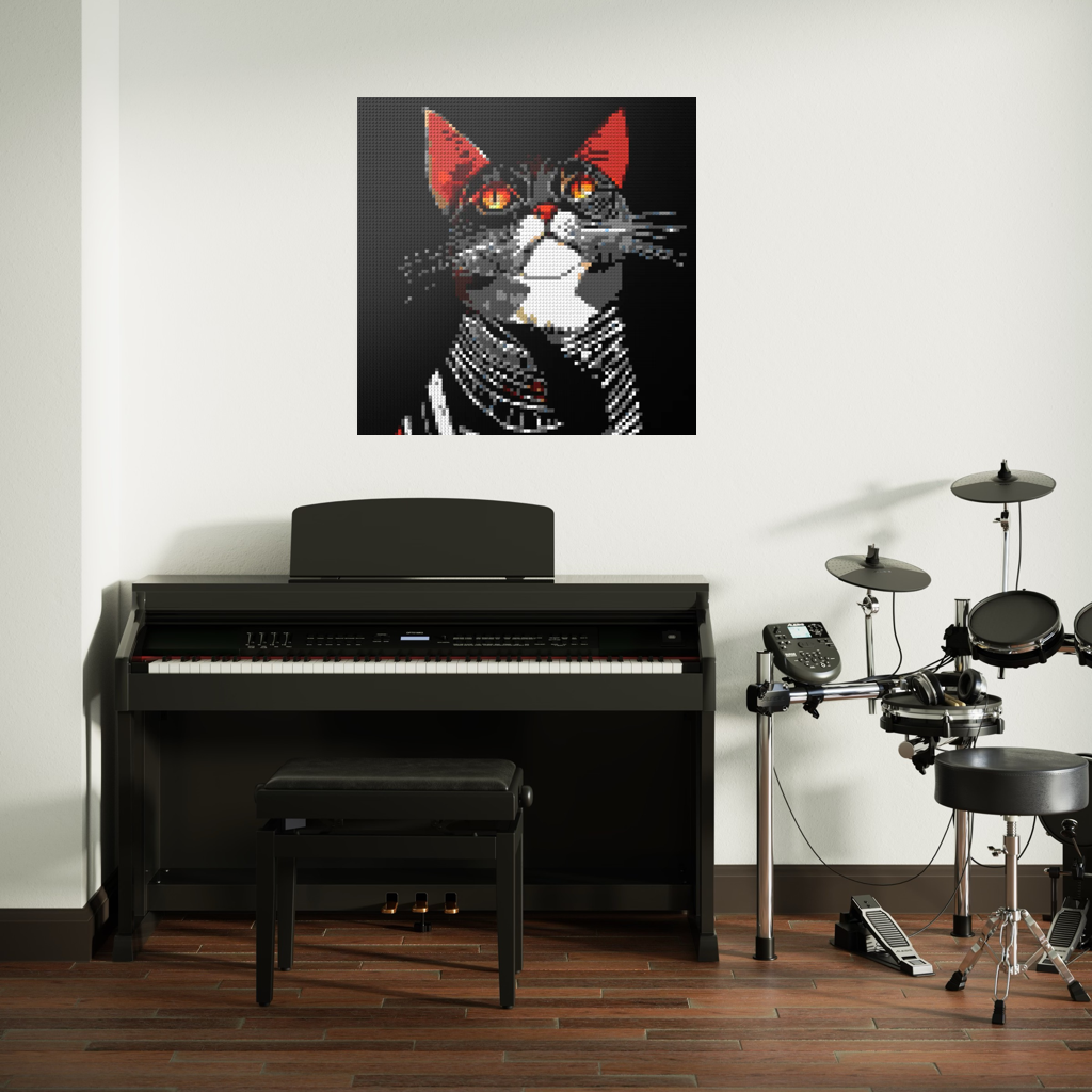 Cat Star mosaic