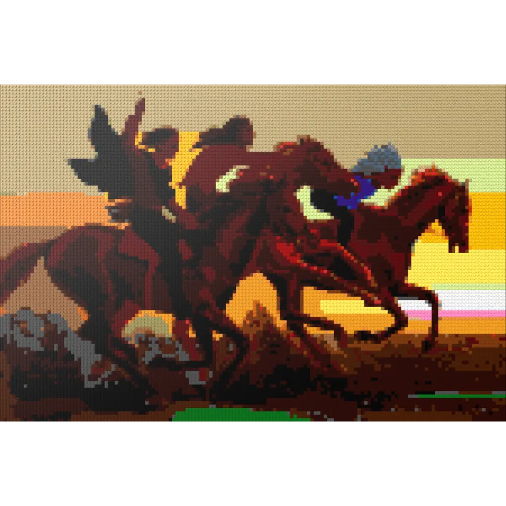 Native American Riders at Sunset