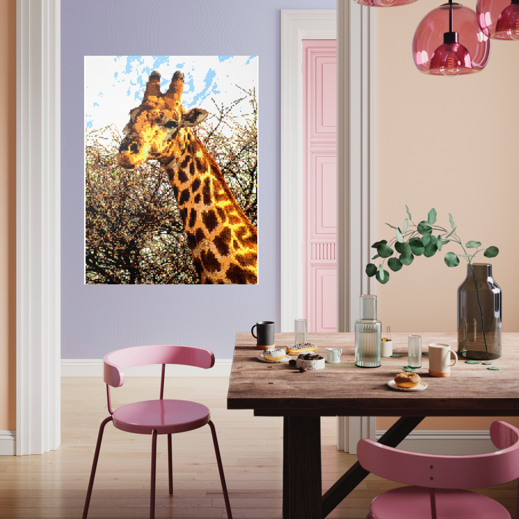 African Giraffe Portrait Large