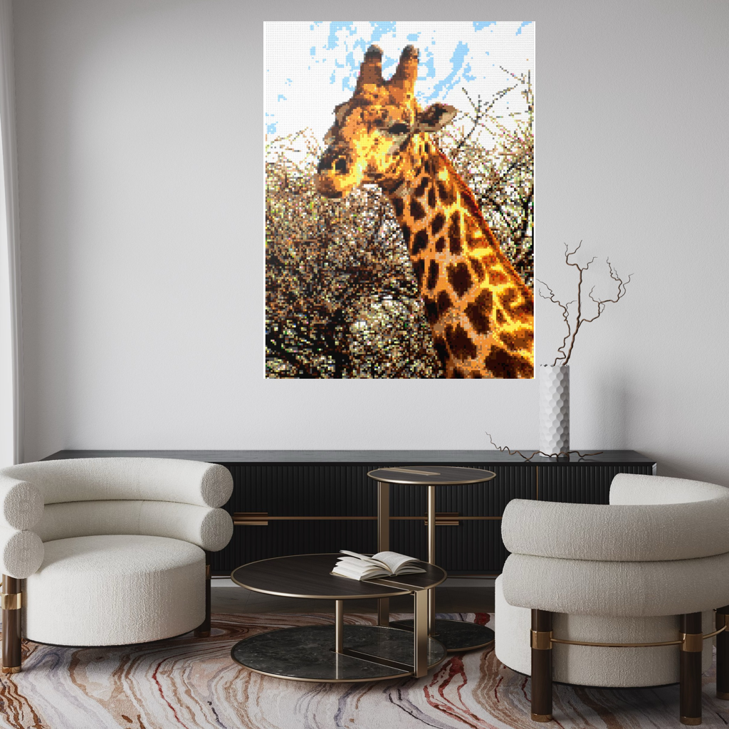African Giraffe Portrait Large