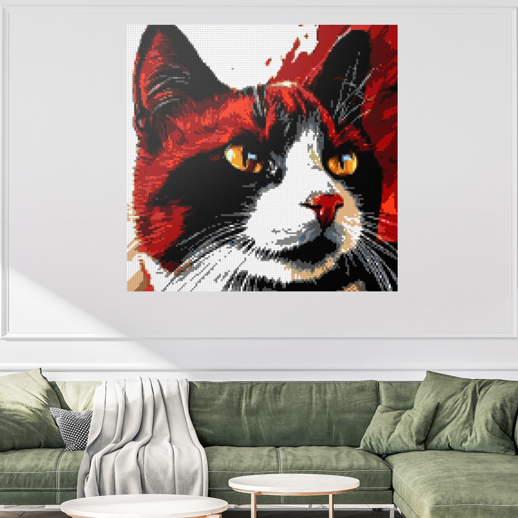 Cat Leo mosaic