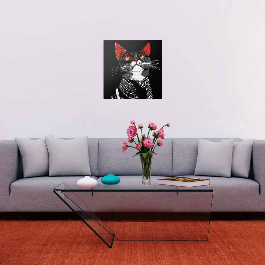 Cat Star mosaic