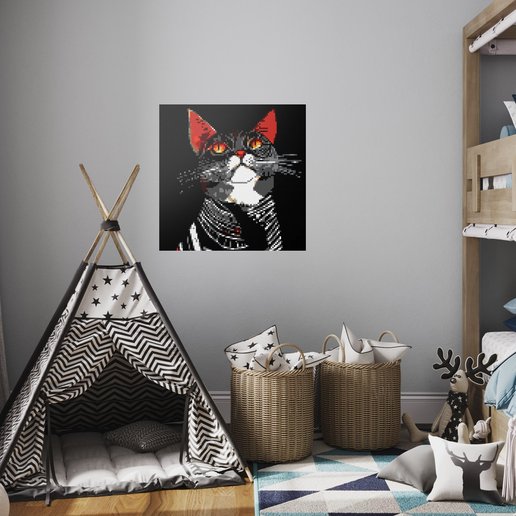 Cat Star mosaic