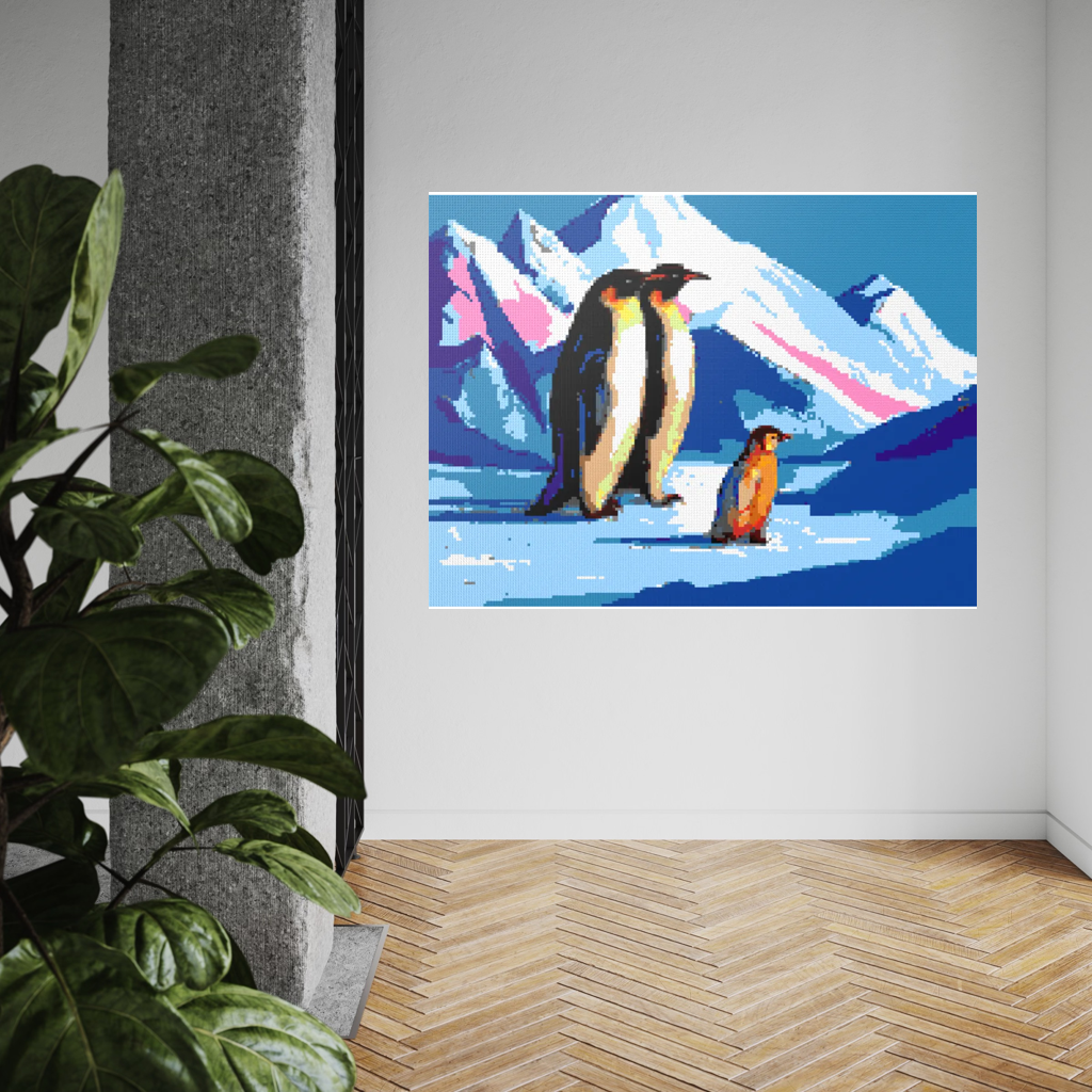 Happy Penguin Family