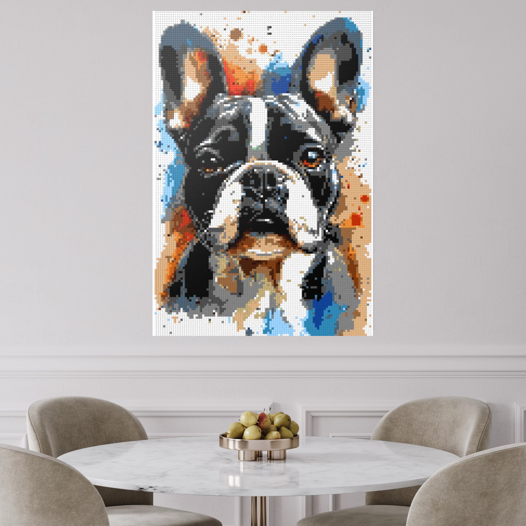 French bulldogs mosaic