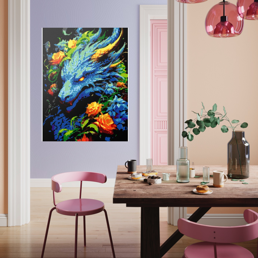 Blue Dragon mosaic