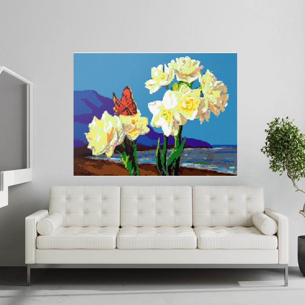 A Morning Greeting from Narcissus Flowers