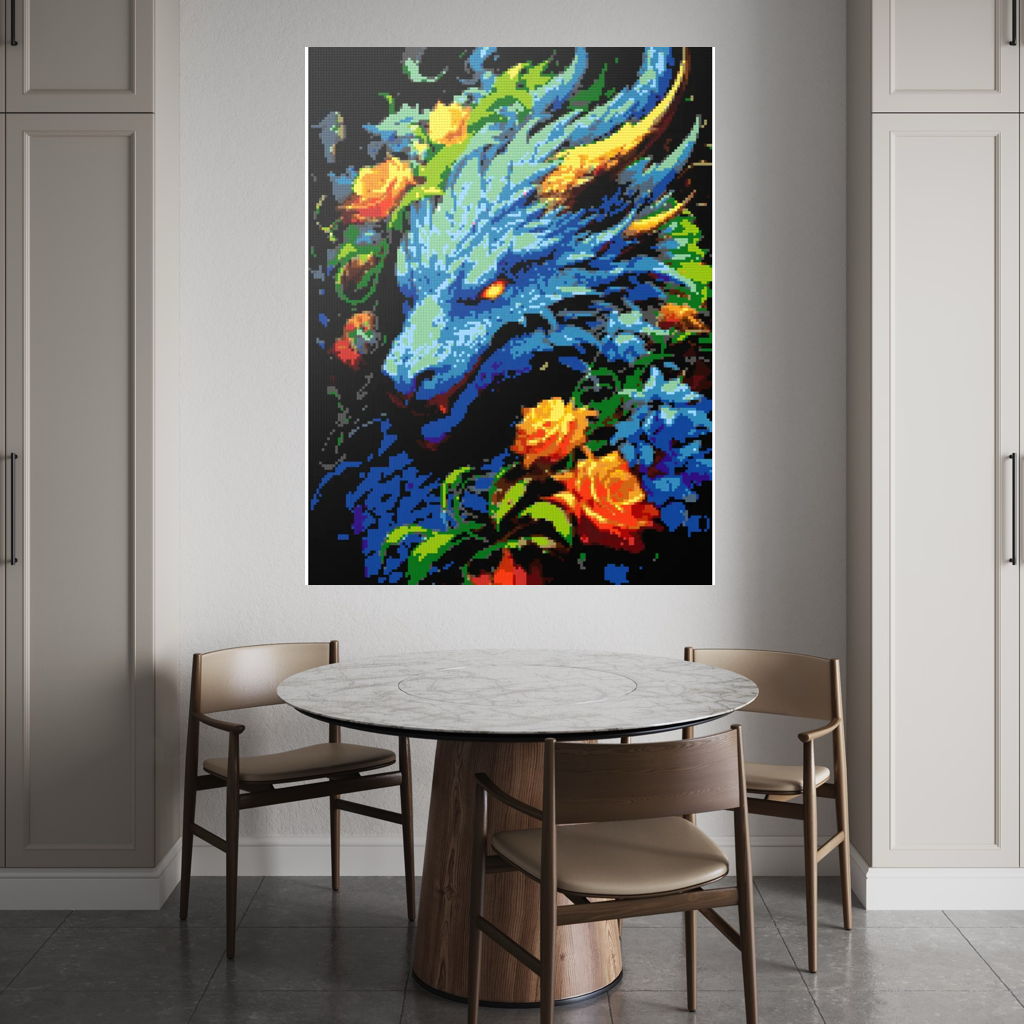 Blue Dragon mosaic