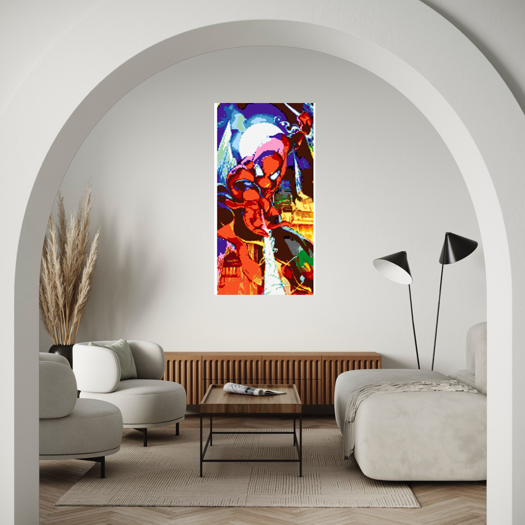 Spiderman Mosaic Interpretation