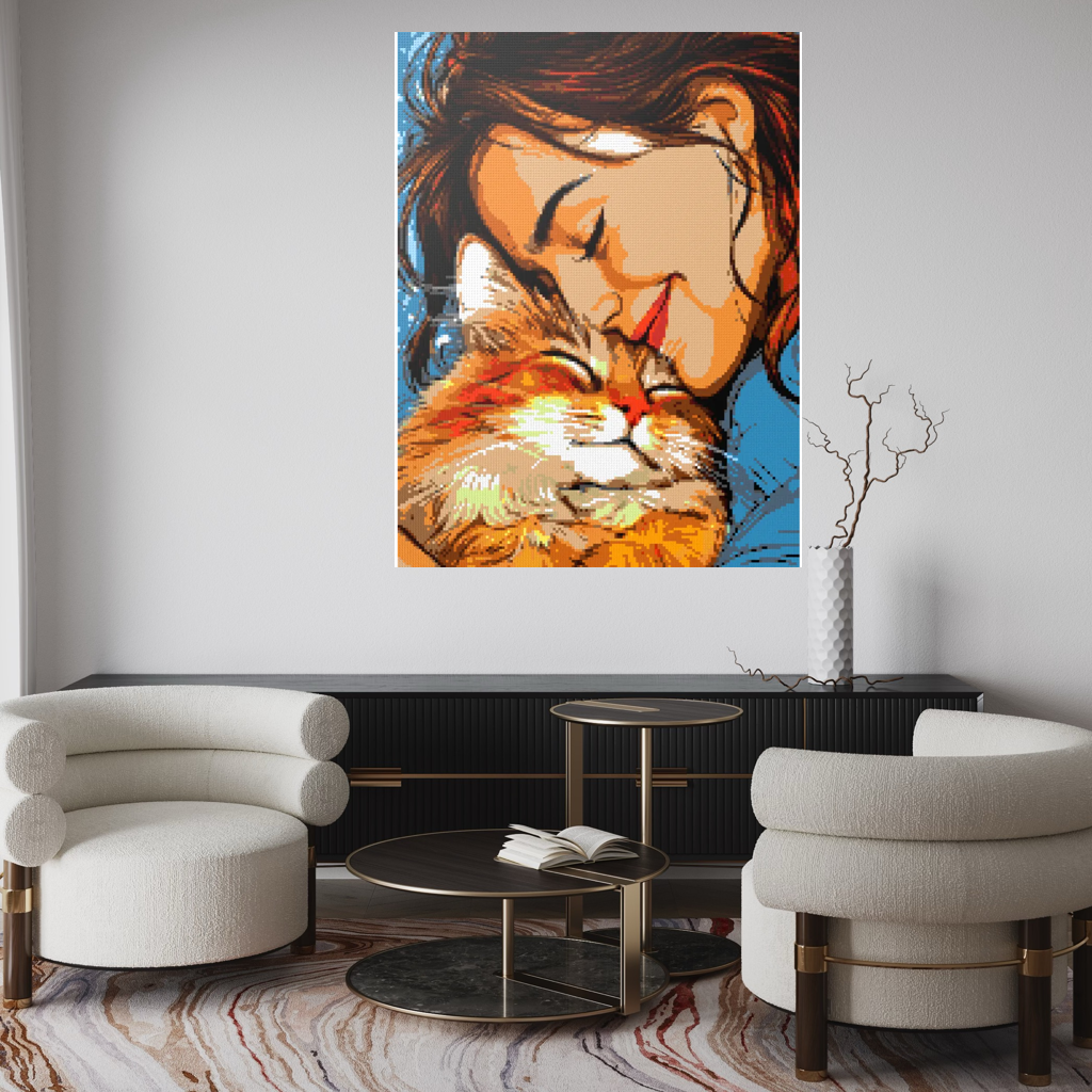 My cat is my love mosaic