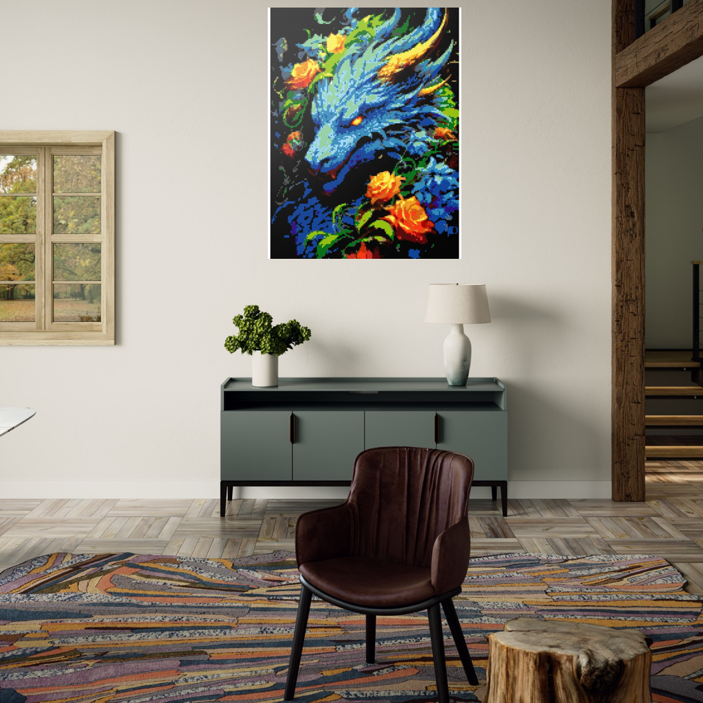 Blue Dragon mosaic