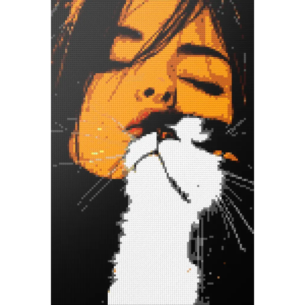 I love you kitty mosaic