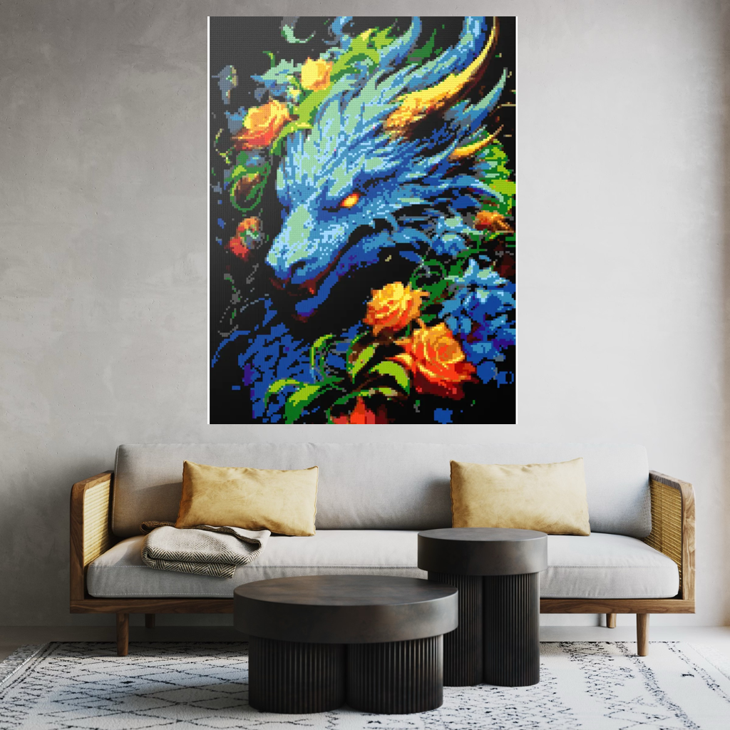 Blue Dragon mosaic