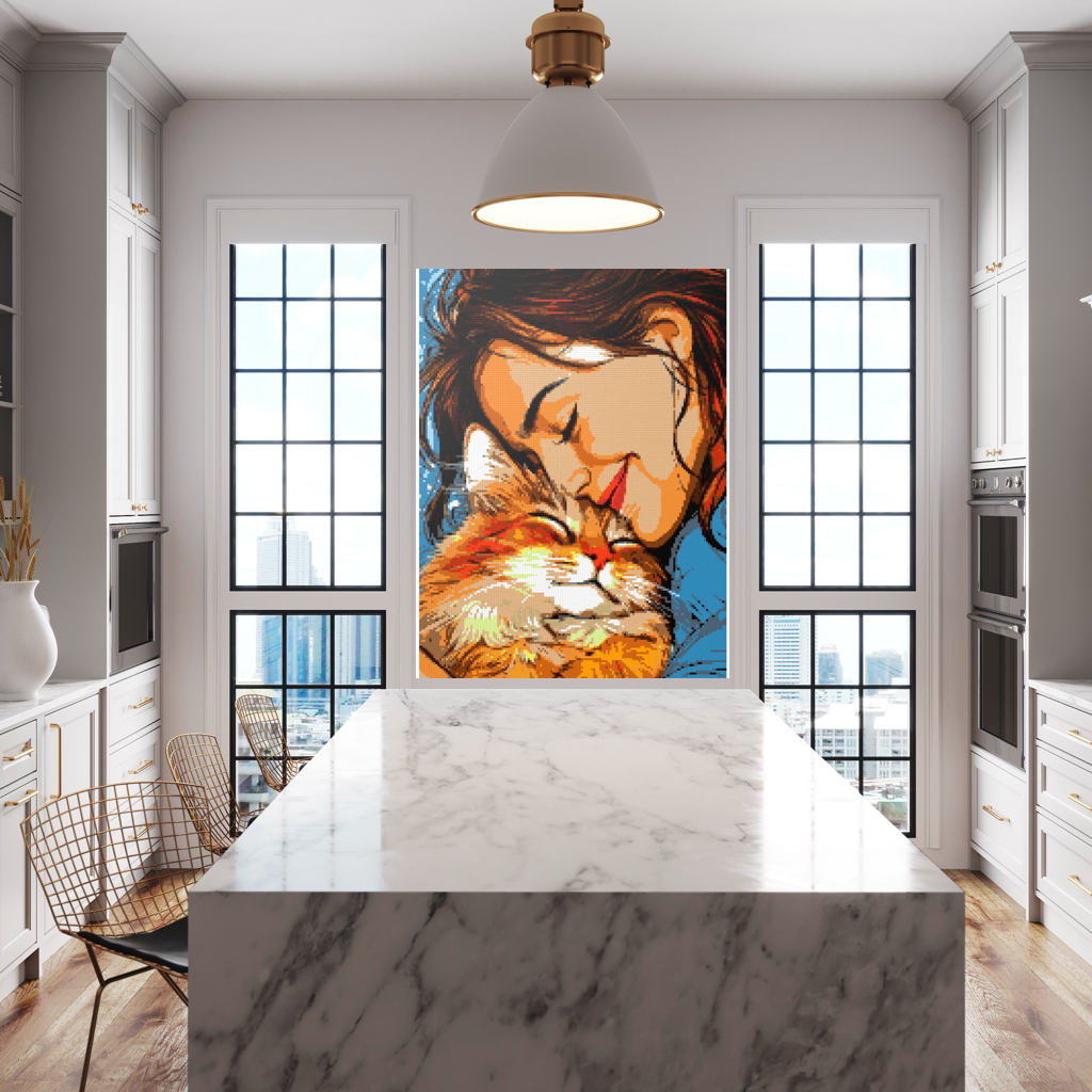 My cat is my love mosaic