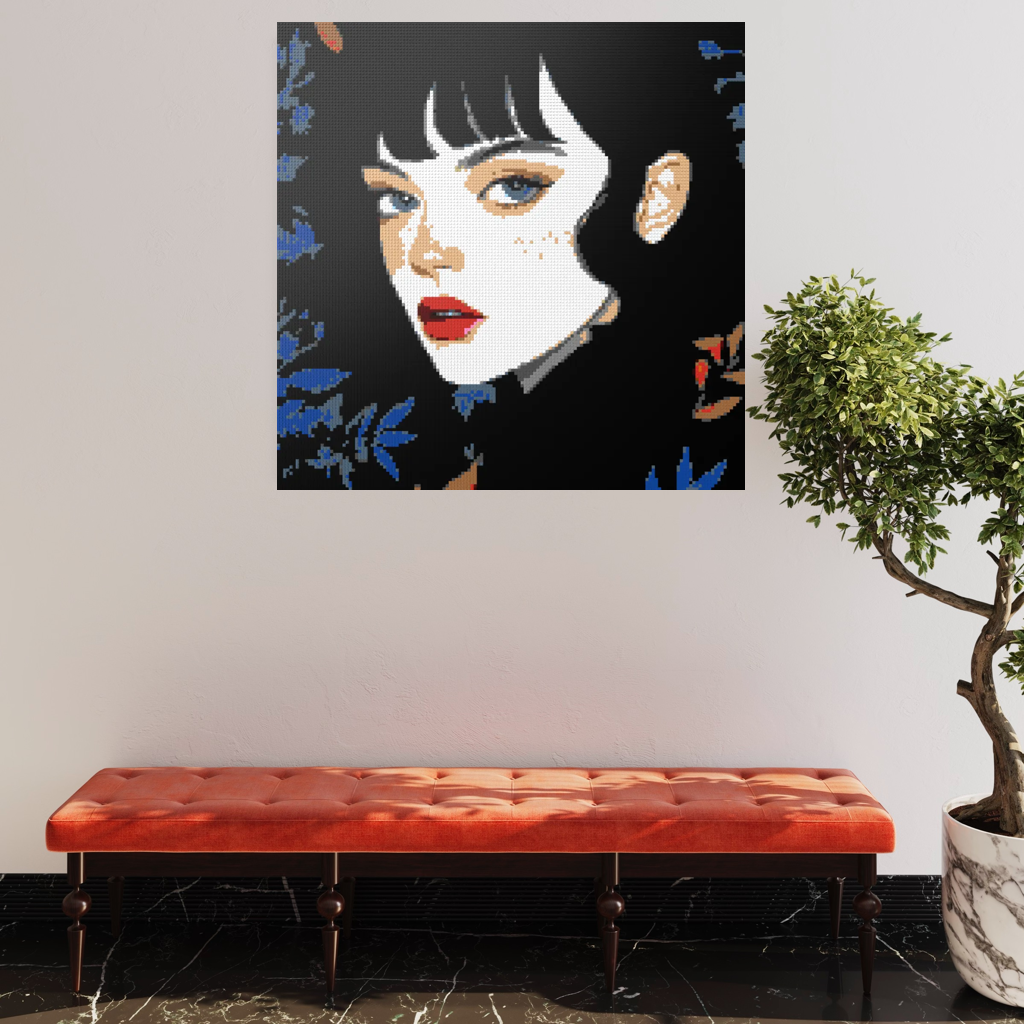 Monica portrait mosaic
