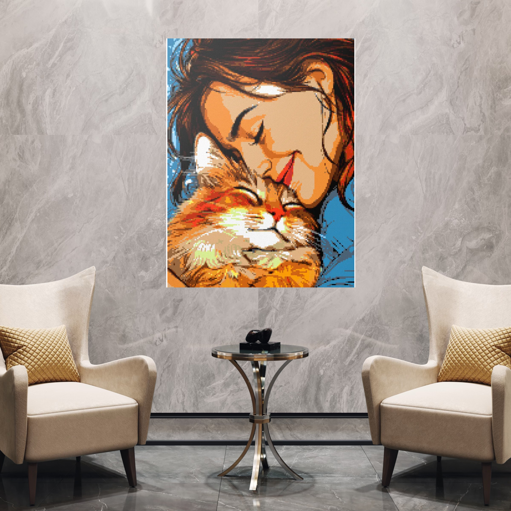 My cat is my love mosaic