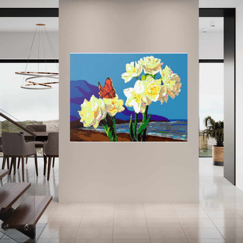 A Morning Greeting from Narcissus Flowers