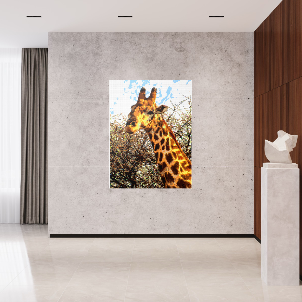 African Giraffe Portrait Large