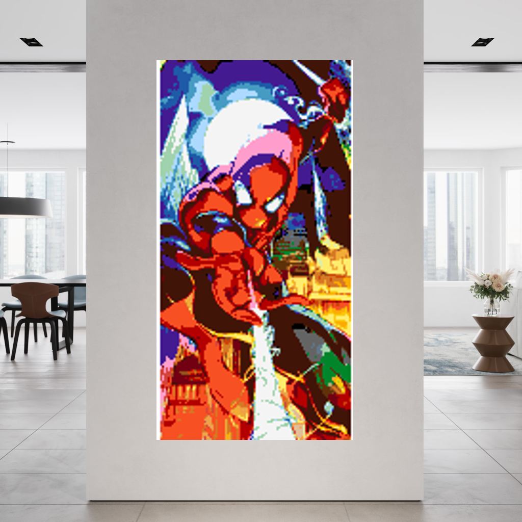 Spiderman Mosaic Interpretation