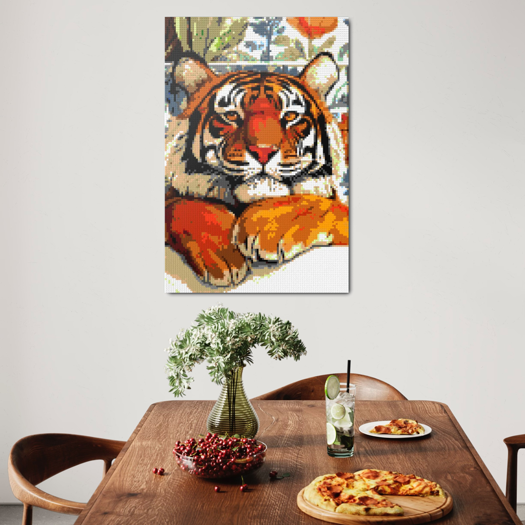 Tiger in bathtube Mosaic